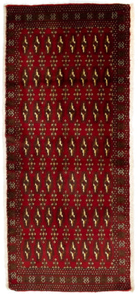 Turkaman Teppich 130 x 60 cm - rot