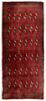 Turkaman Teppich 130 x 60 cm - rot
