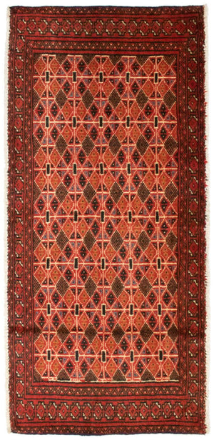 Turkaman Teppich 130 x 60 cm - orange