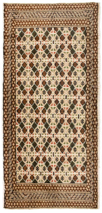 Turkaman Teppich 130 x 60 cm - beige
