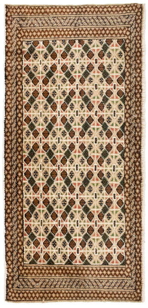 Turkaman Teppich 130 x 60 cm - beige
