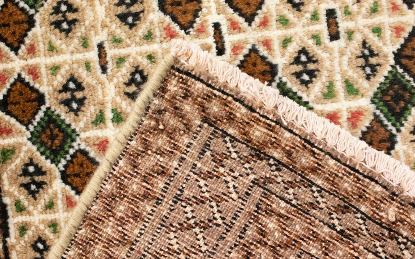 Turkaman Teppich 130 x 60 cm - beige