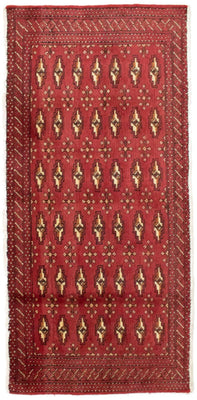 Turkaman Teppich 130 x 60 cm - rot