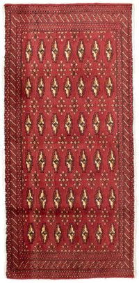 Turkaman Teppich 130 x 60 cm - rot