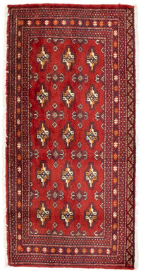 Turkaman Teppich 130 x 60 cm - rot