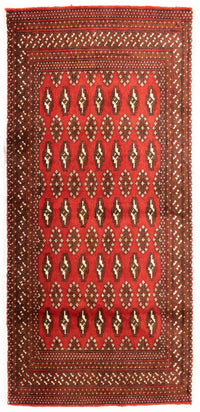 Turkaman Teppich 130 x 60 cm - rost