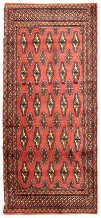 Turkaman Teppich 130 x 60 cm - rot