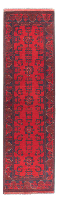 Läufer Afghan - Kunduz - 289 x 77 cm - rot