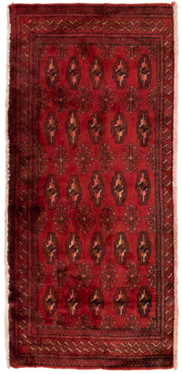 Turkaman Teppich 130 x 60 cm - rot