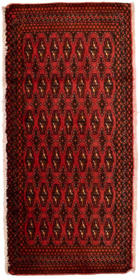 Turkaman Teppich 130 x 60 cm - rot