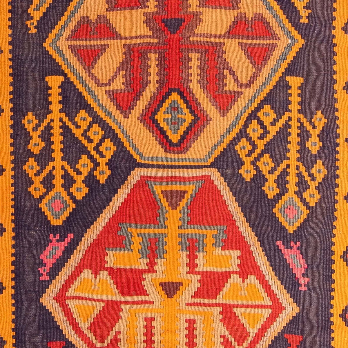 Kelim Teppich - Old 340 x 155 cm - mehrfarbig