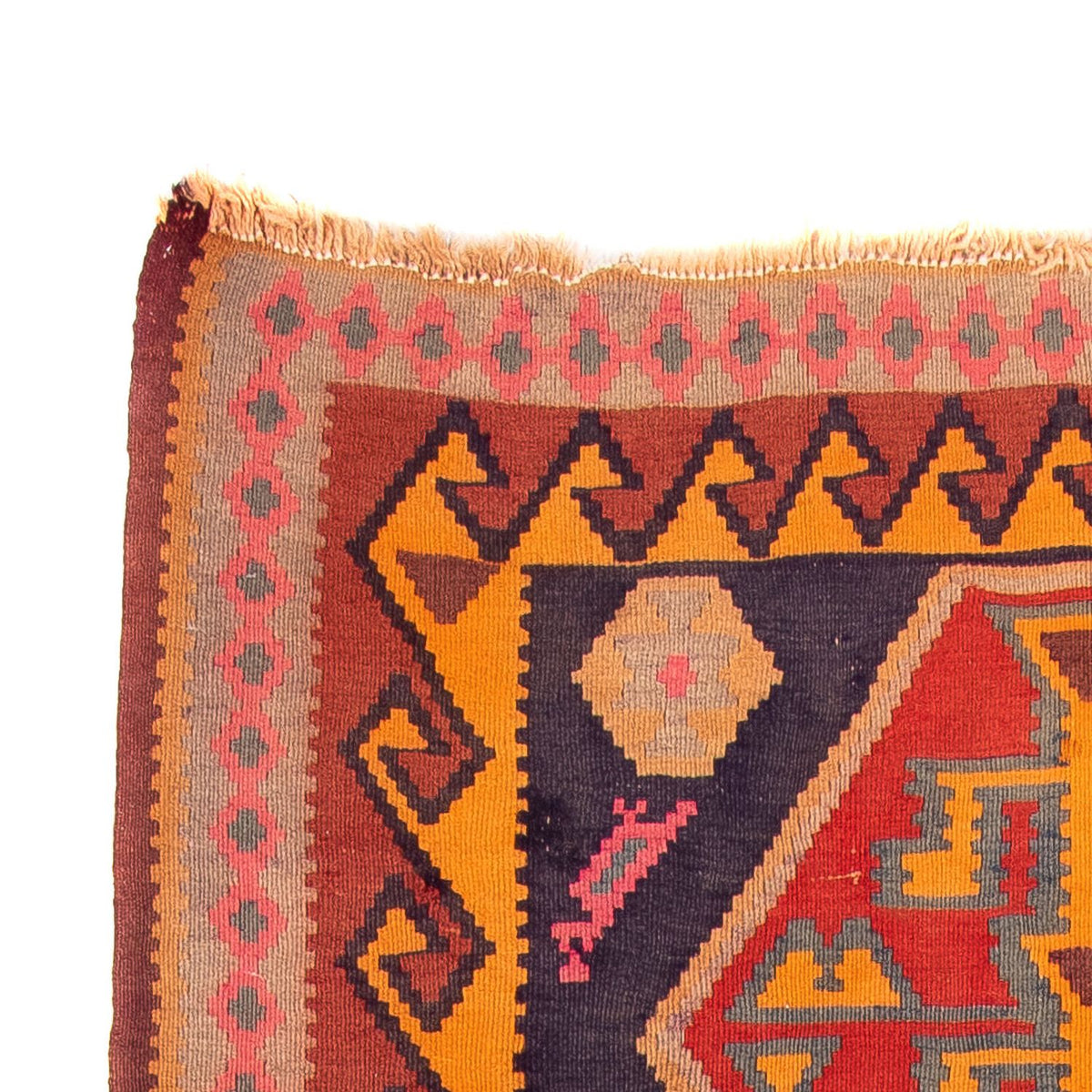 Kelim Teppich - Old 340 x 155 cm - mehrfarbig