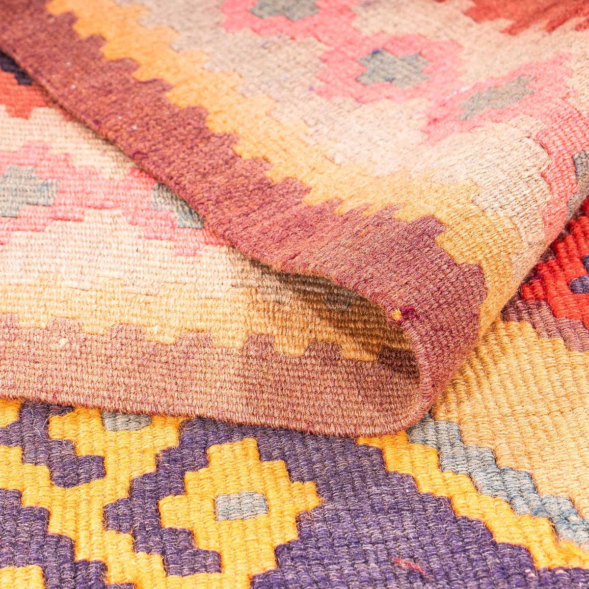 Kelim Teppich - Old 340 x 155 cm - mehrfarbig