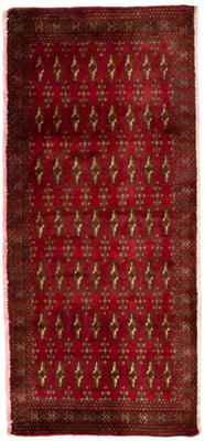 Turkaman Teppich 130 x 60 cm - rot