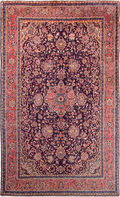 Sarough Teppich 193x308cm - Perserteppich - blau