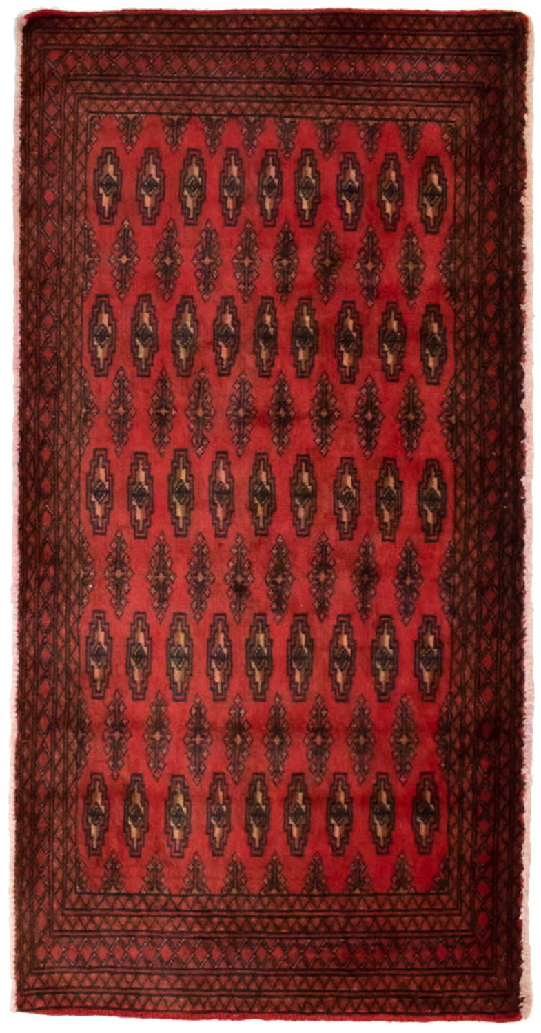Turkaman Teppich 130 x 60 cm - rot
