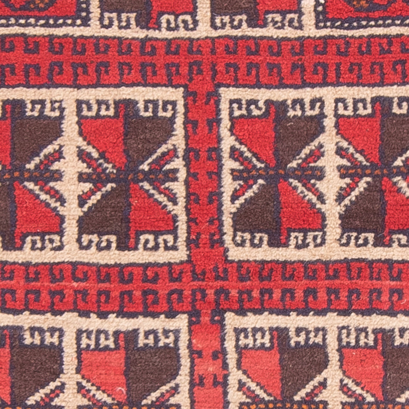 Belutsch Teppich - Gebetsteppich - 127 x 80 cm - rot