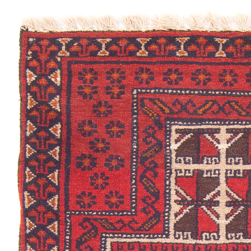 Belutsch Teppich - Gebetsteppich - 127 x 80 cm - rot