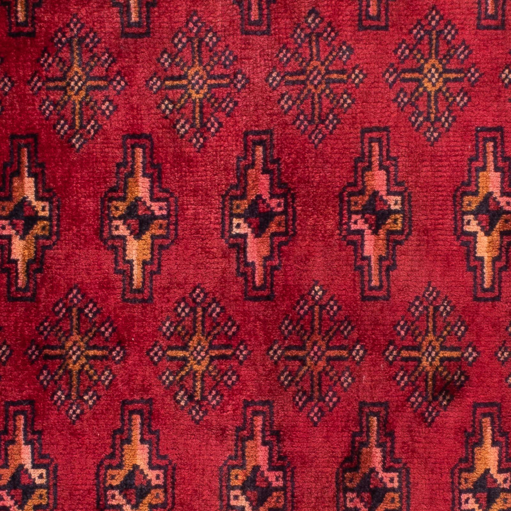 Turkaman Teppich 130 x 60 cm - dunkelrot