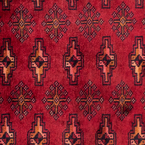 Turkaman Teppich 130 x 60 cm - dunkelrot