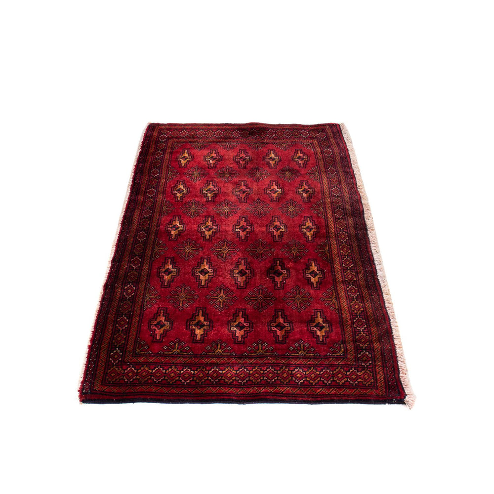 Turkaman Teppich 130 x 60 cm - dunkelrot