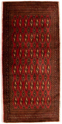 Turkaman Teppich 130 x 60 cm - rot