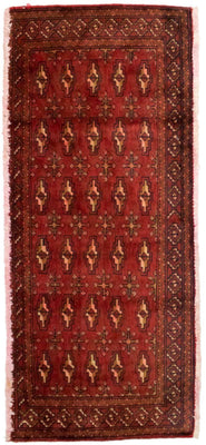 Turkaman Teppich 130 x 60 cm - rot