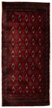 Turkaman Teppich 130 x 60 cm - rot