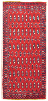 Turkaman Teppich 130 x 60 cm - rot
