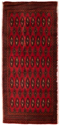 Turkaman Teppich 130 x 60 cm - rot