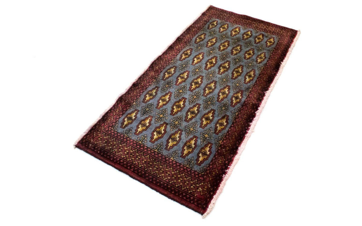 Turkaman Teppich 130 x 60 cm - blau