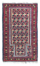 Belutsch Teppich 129 x 78 cm - blau