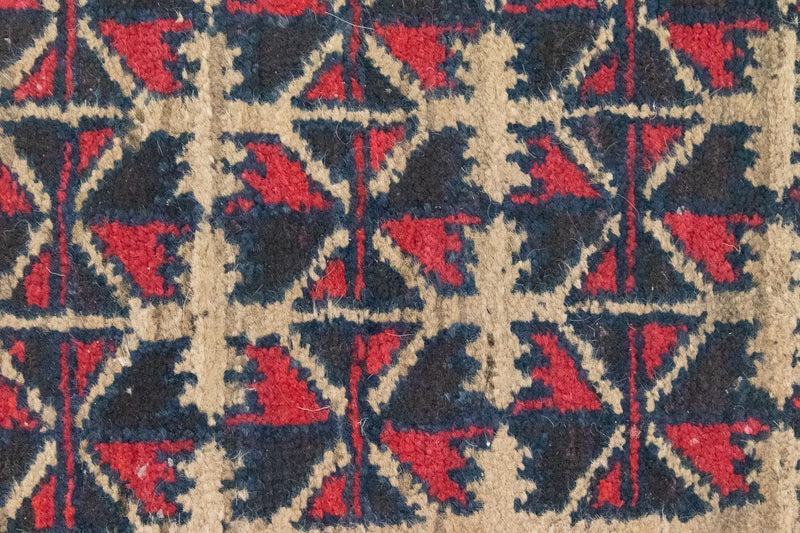 Belutsch Teppich 129 x 78 cm - blau
