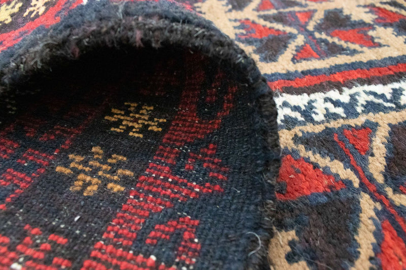 Belutsch Teppich 129 x 78 cm - blau