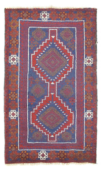 Belutsch Teppich 138 x 79 cm - rot