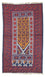 Belutsch Teppich 134 x 75 cm - blau