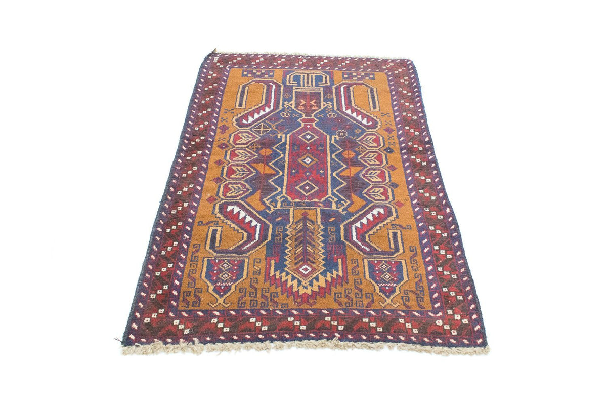 Belutsch Teppich 136 x 89 cm - blau