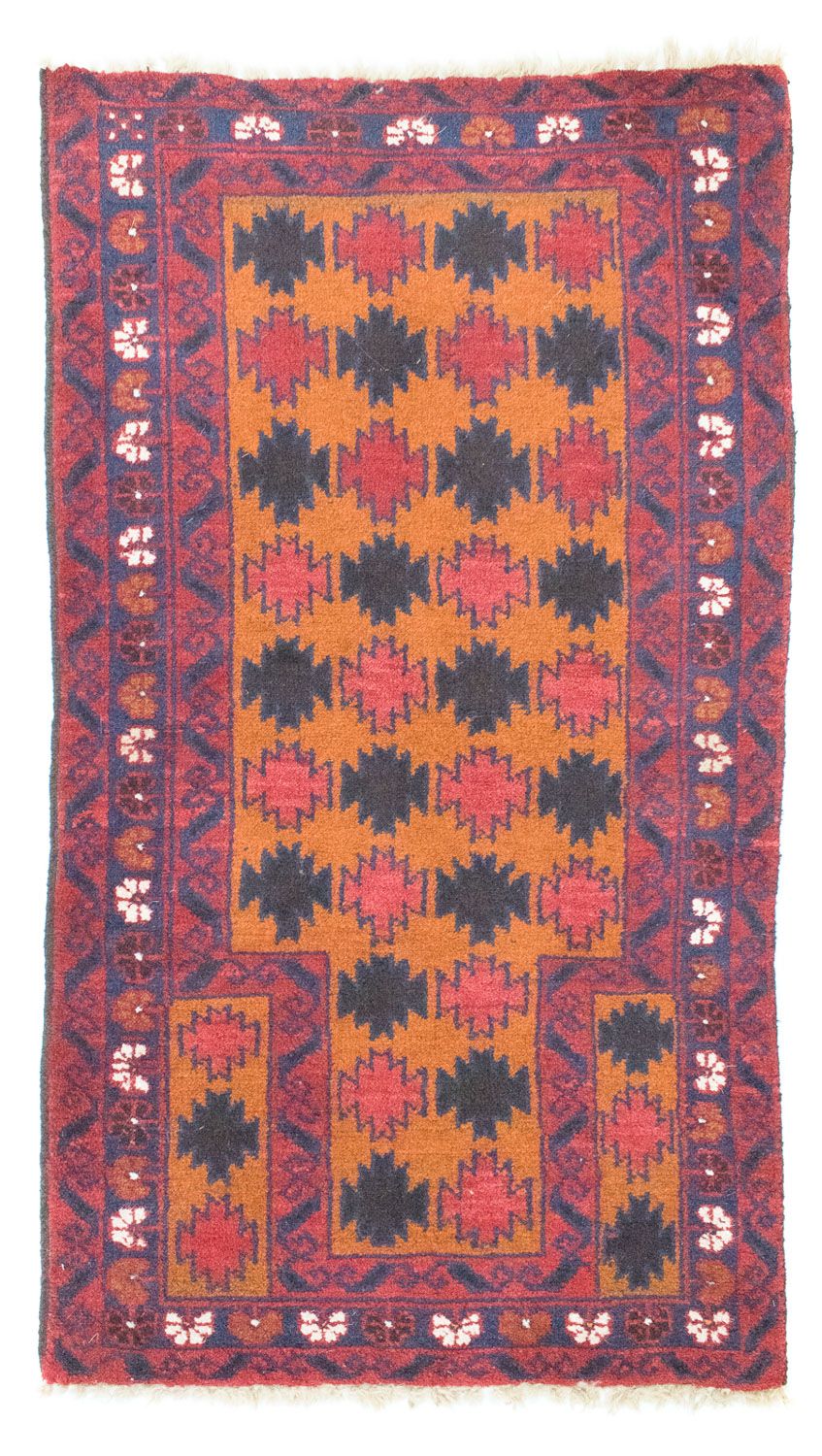 Belutsch Teppich 126 x 77 cm - orange