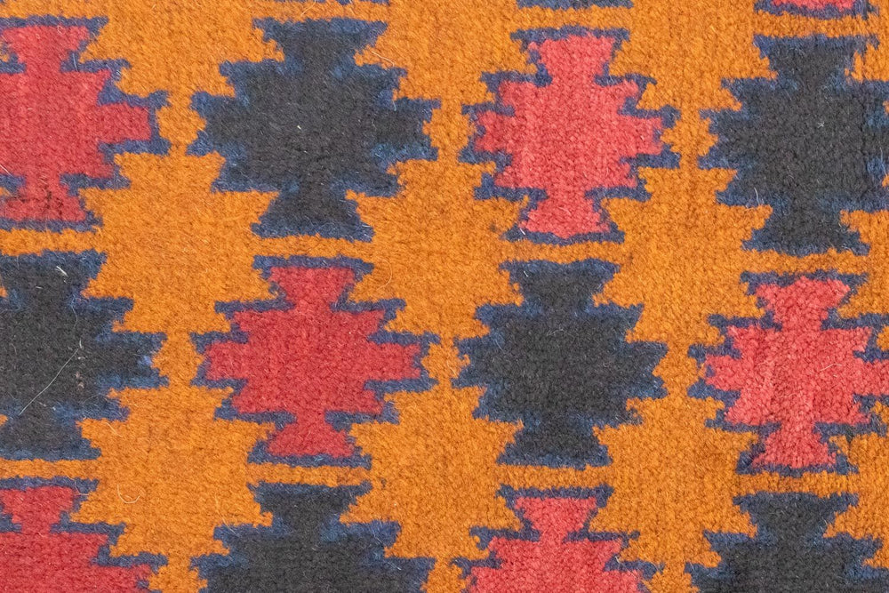 Belutsch Teppich 126 x 77 cm - orange