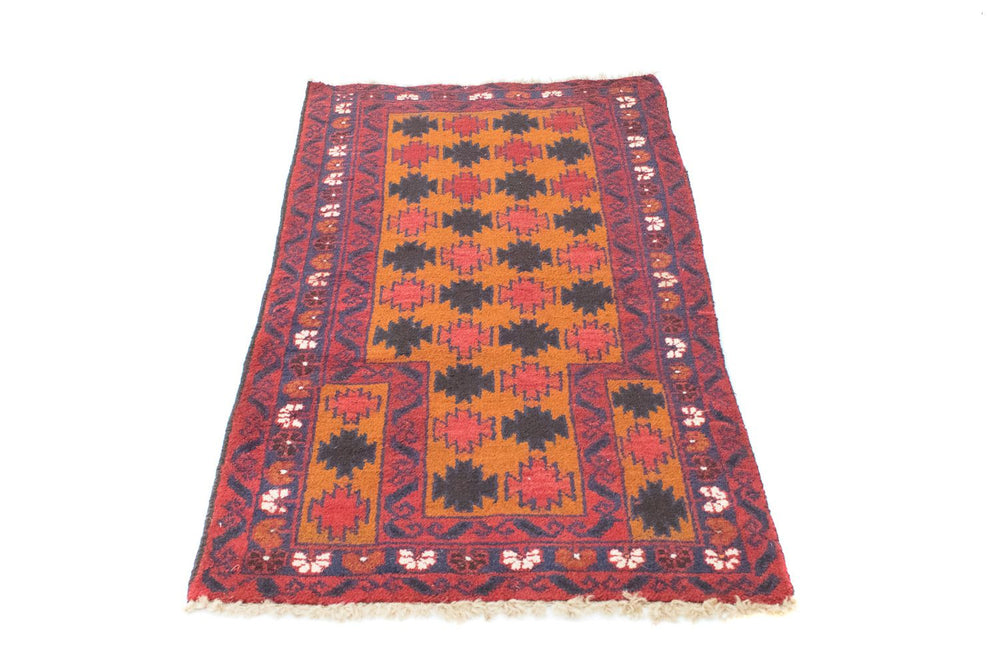 Belutsch Teppich 126 x 77 cm - orange