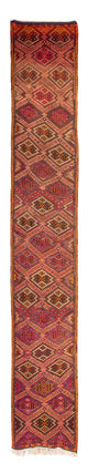 Kelim Teppich - Old 400 x 75 cm - mehrfarbig