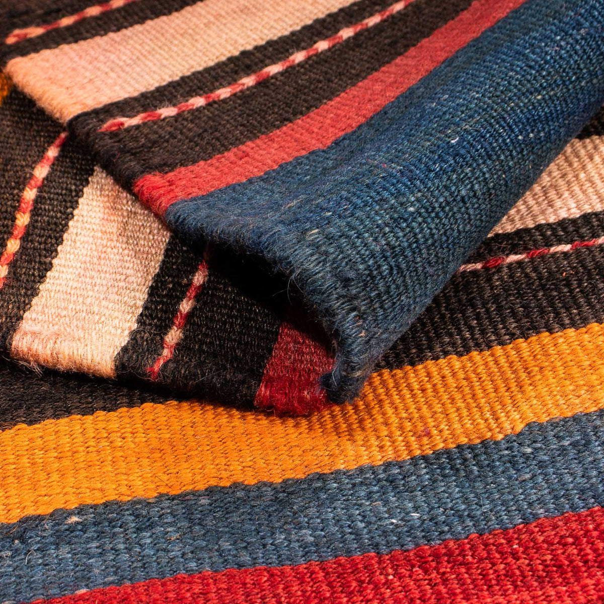 Kelim Teppich - Old 165 x 200 cm - mehrfarbig