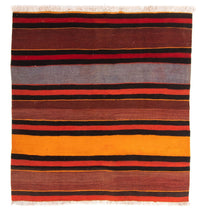 Kelim Teppich - Old 150 x 135 cm - mehrfarbig