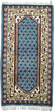 Orientteppich 160 x 90 cm - hellblau