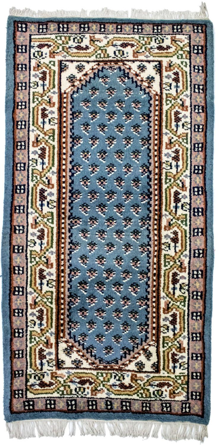 Orientteppich 160 x 90 cm - hellblau