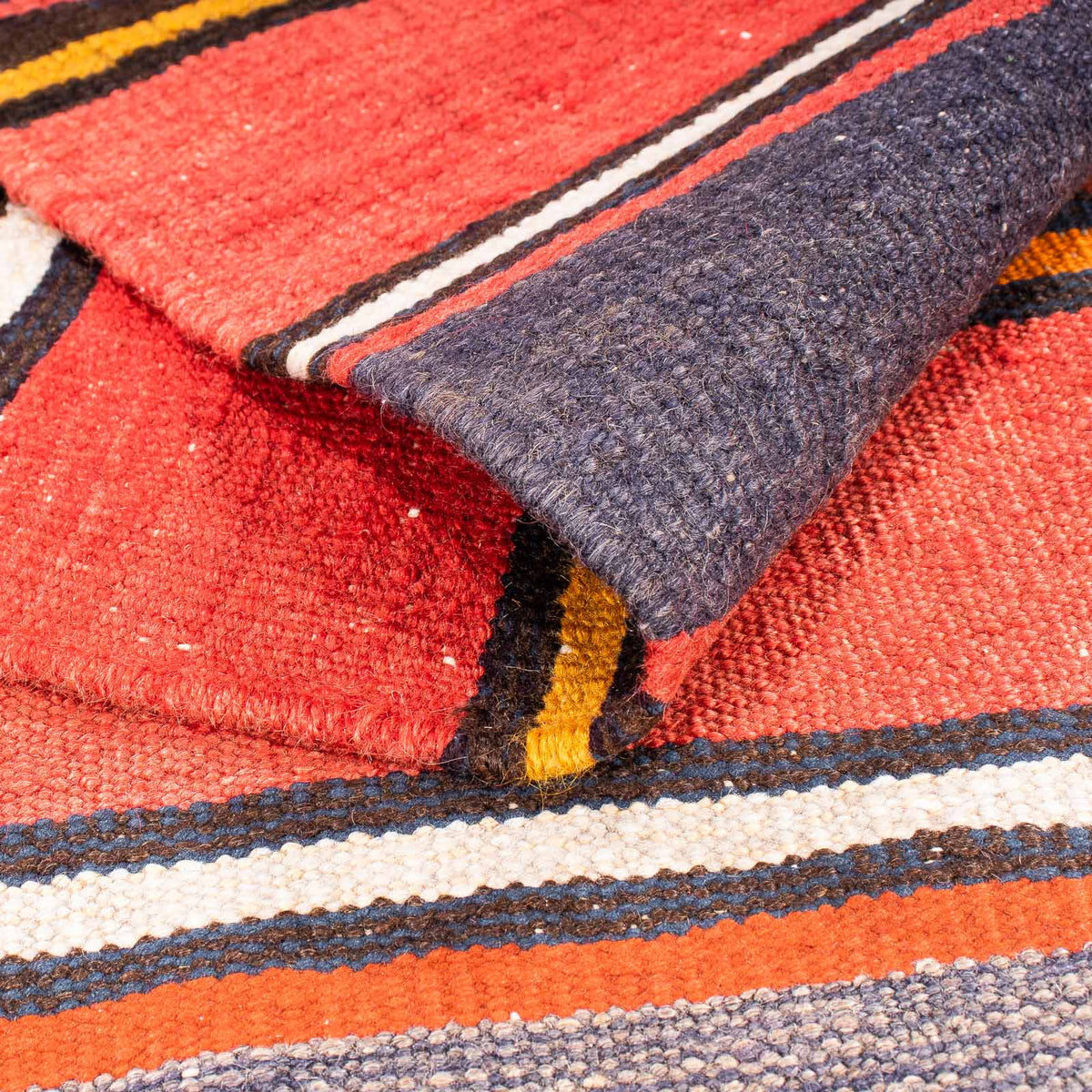 Kelim Teppich - Old 195 x 150 cm - mehrfarbig