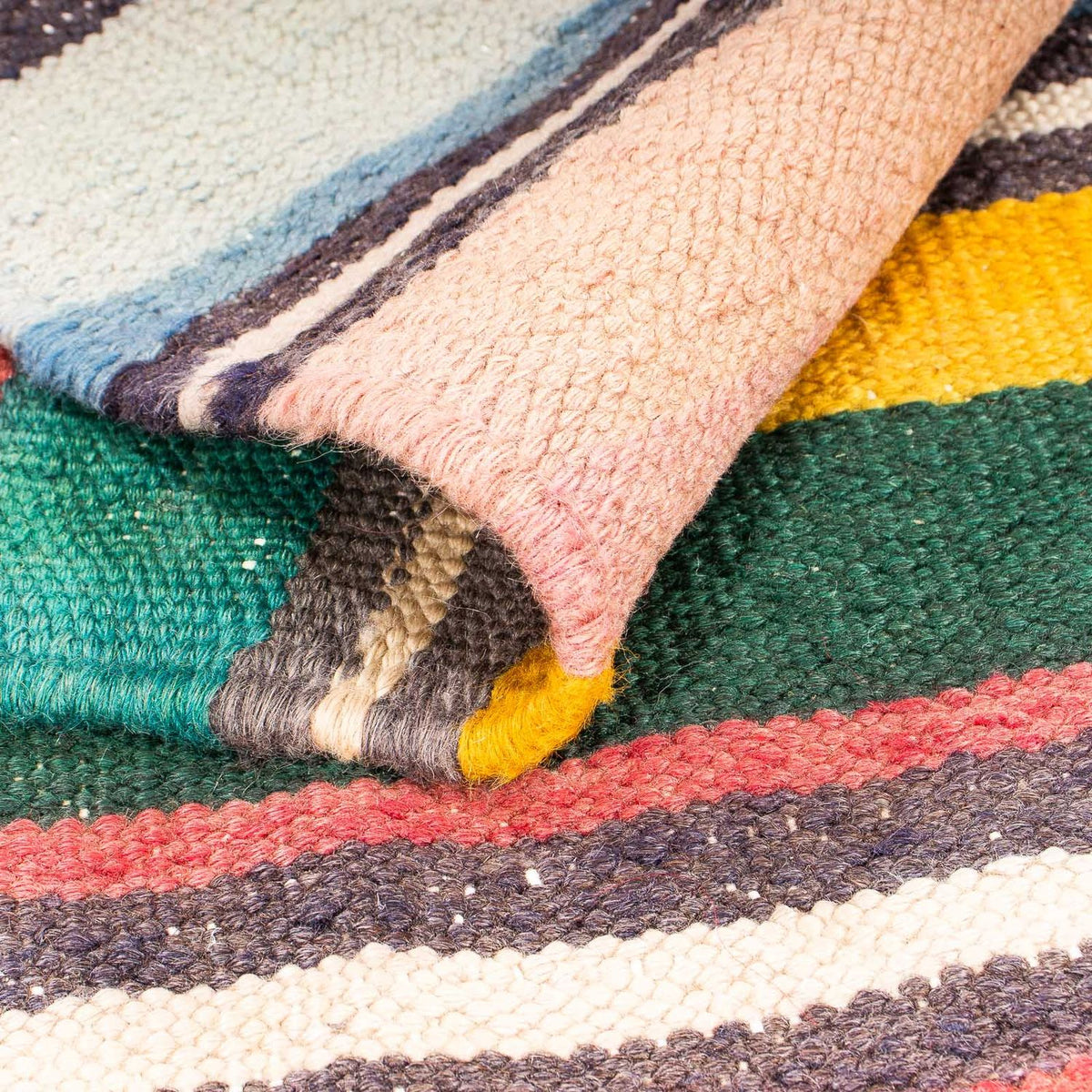 Kelim Teppich - Old 160 x 150 cm - mehrfarbig