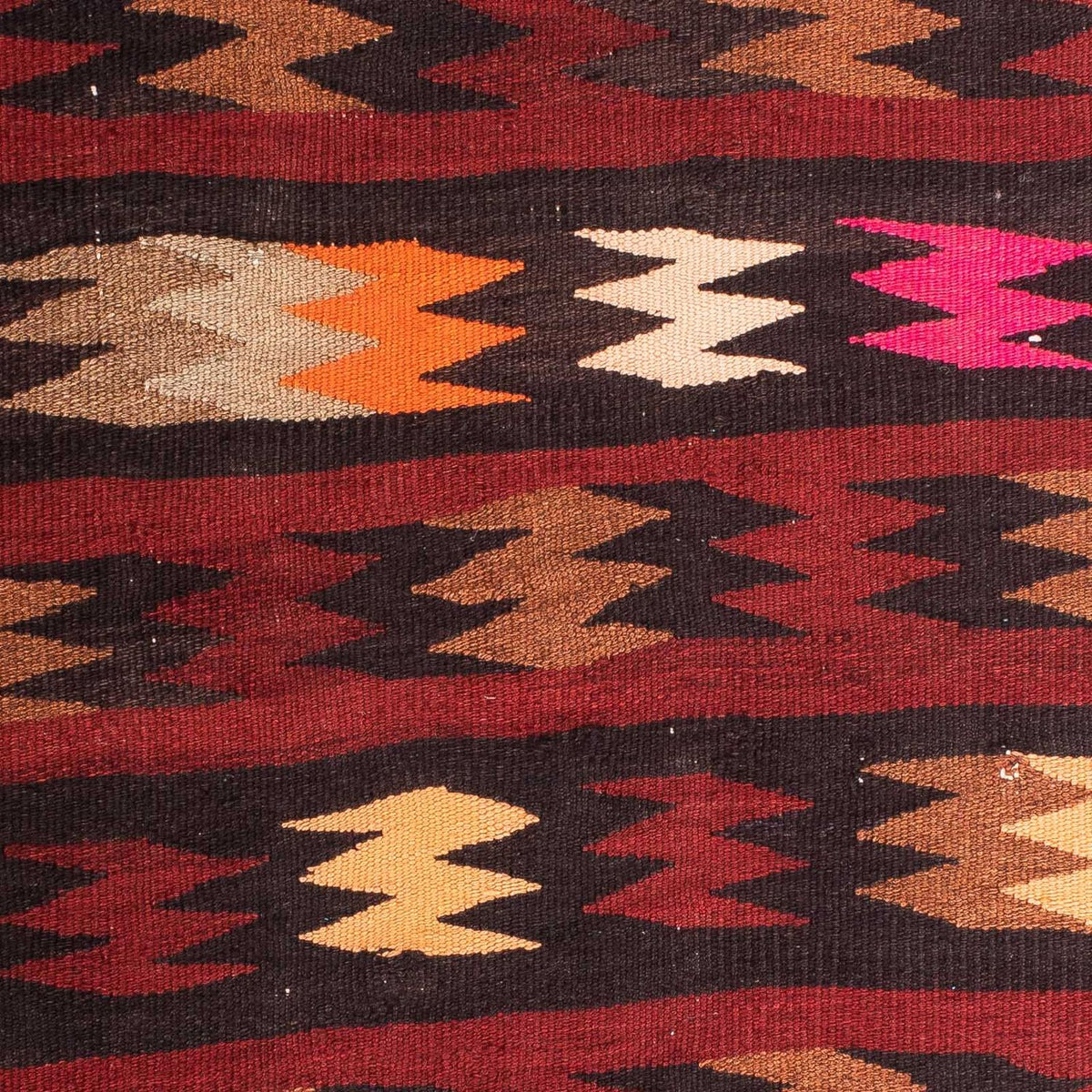 Kelim Teppich - Old 110 x 90 cm - mehrfarbig