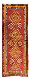 Kelim Teppich Old 127x310cm - Läufer / Mehrfarbig / 127 x 310 cm Läufer