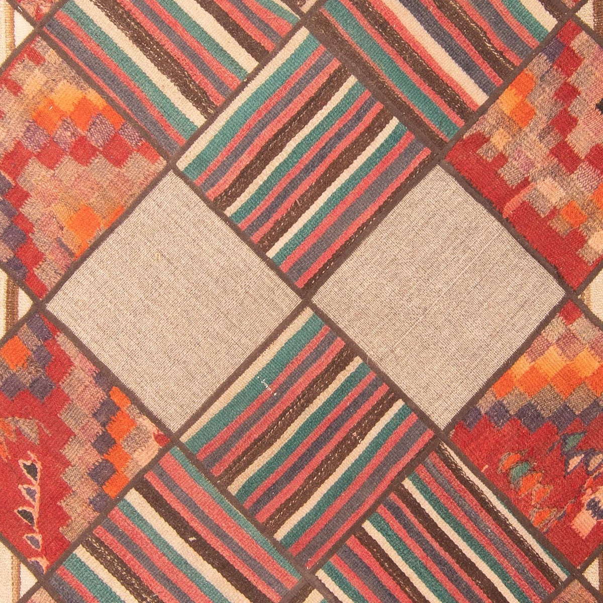 Patchwork Teppich 200 x 150 cm - mehrfarbig